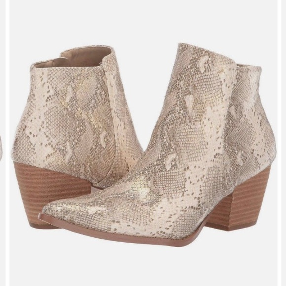 Coconuts by Matisse Natural Astoria  snakeskin bootie - Picture 6 of 6